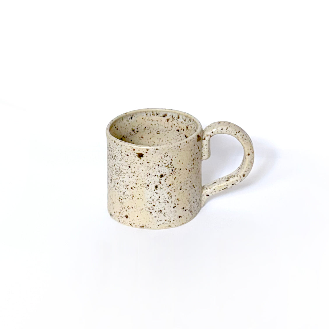 Minimalist Flat White Speckled Mug