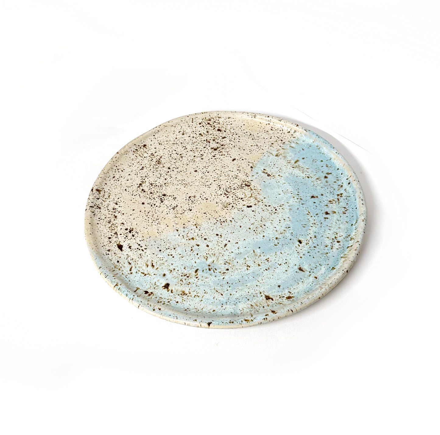 Large Speckled Blue Blend Plate
