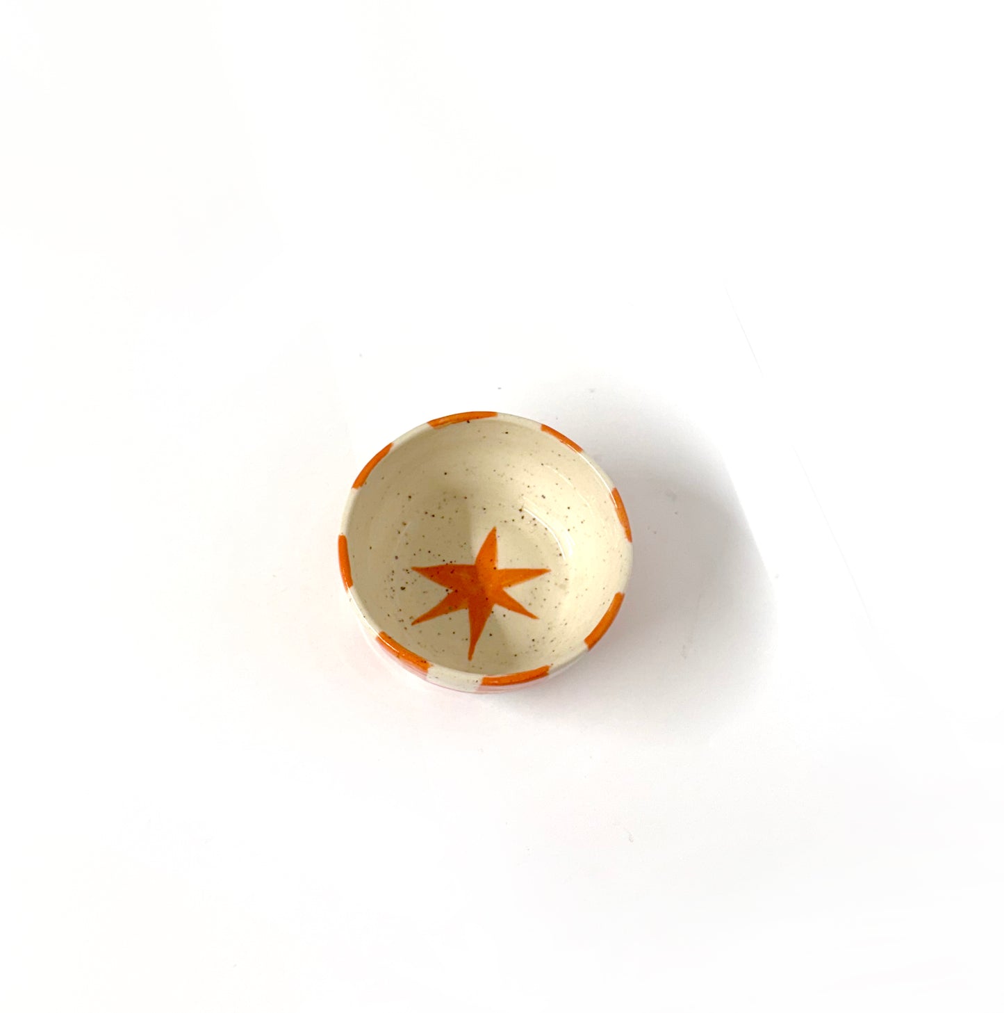 Small Checkered Starburst Dish