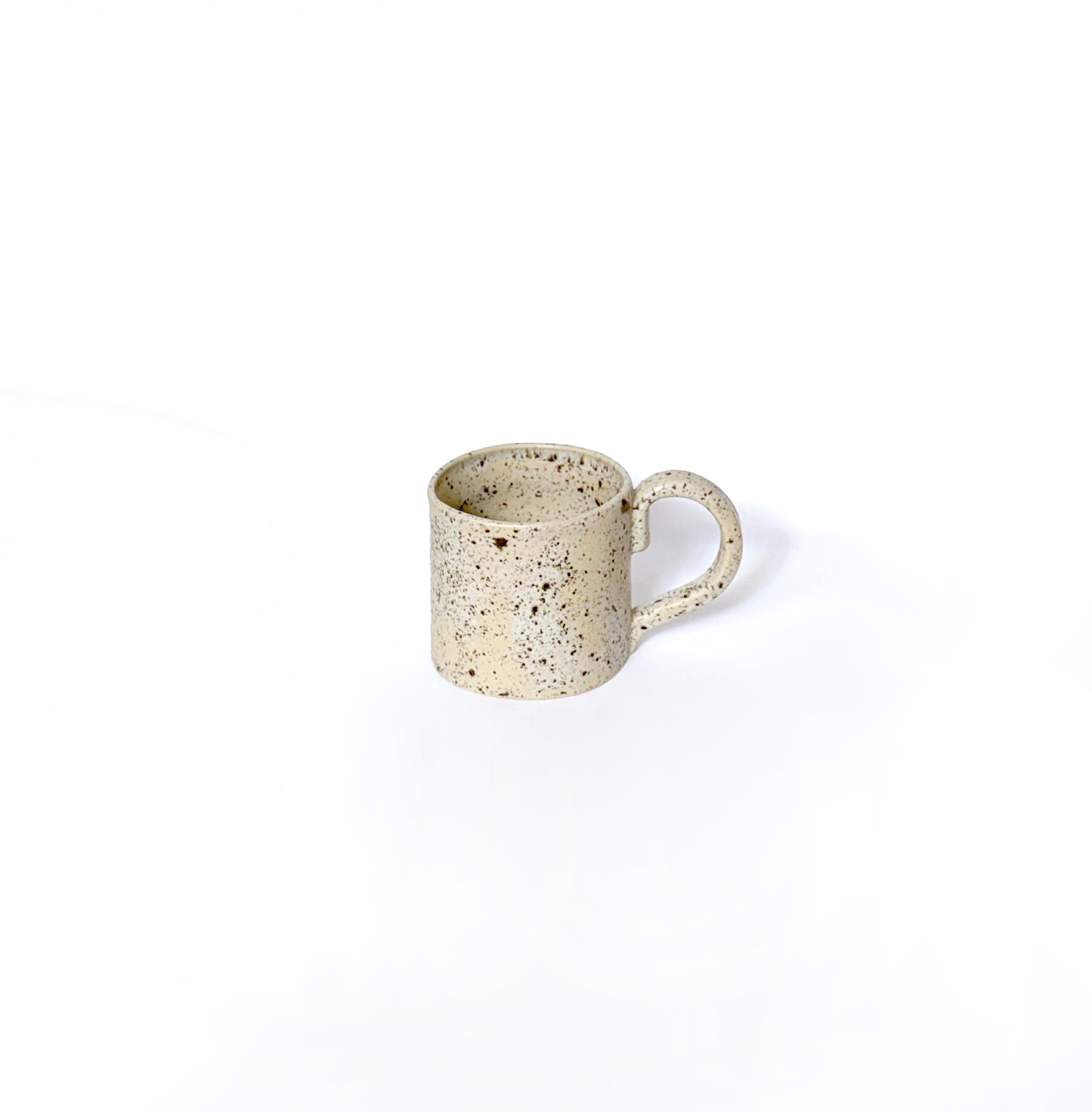 Minimalist Flat White Speckled Mug