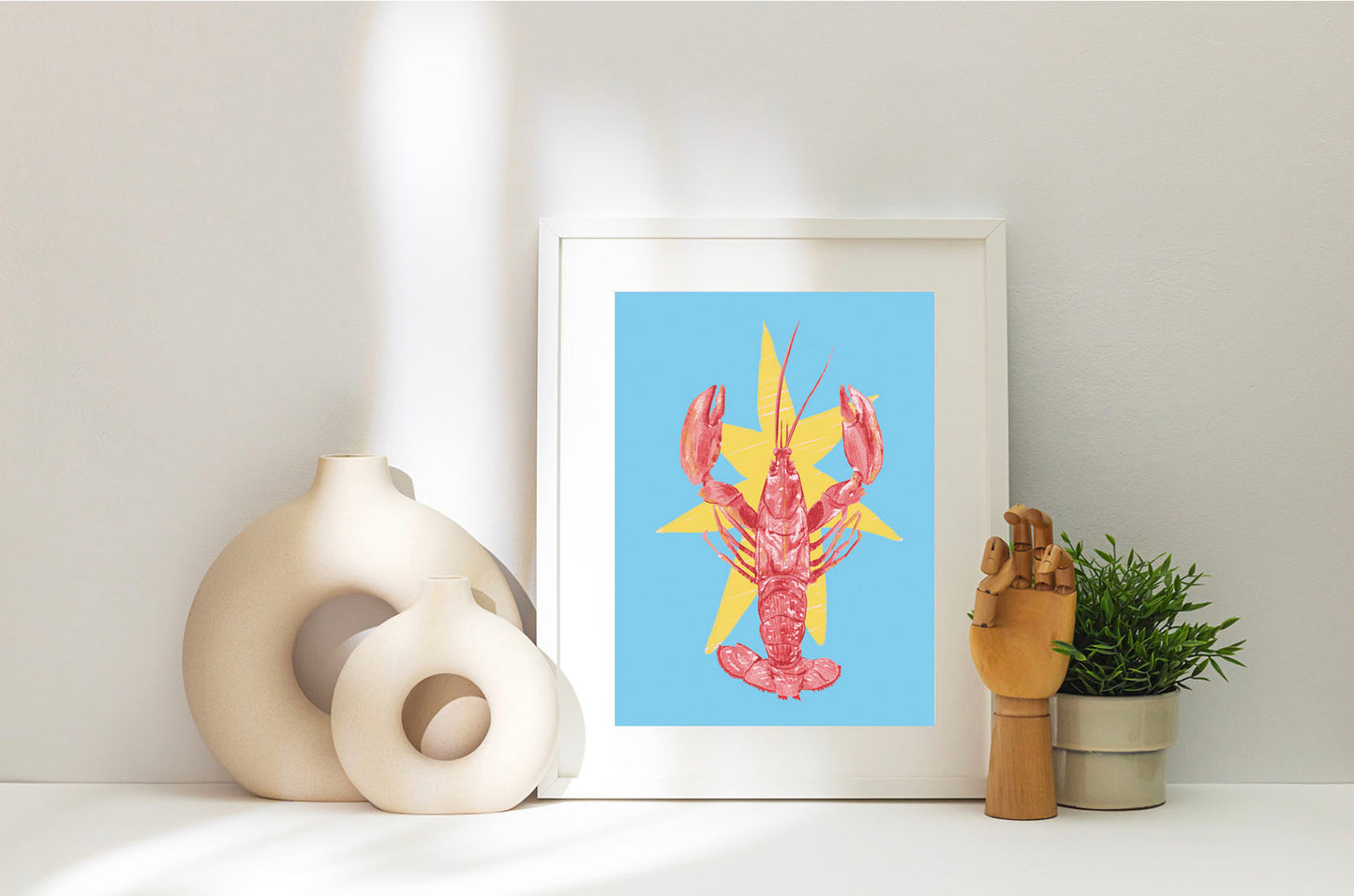 Starburst Lobster Art Print