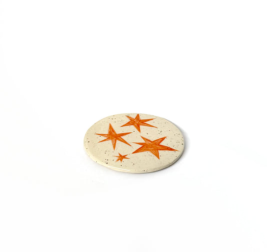 Speckled Starburst Ceramic Coaster